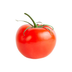 Tomato. Fresh vegetable isolated over white background.