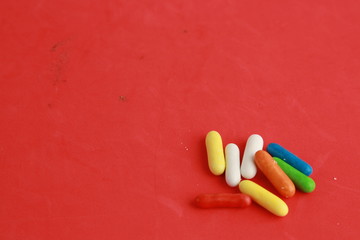 Fruit flavored colorful candy jelly bean gummies