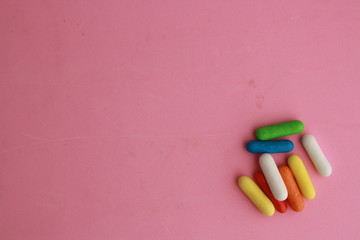 Fruit flavored colorful candy jelly bean gummies