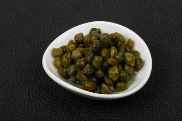 Capers in the bowl
