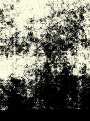 Abstract grunge bitmap background. Monochrome handcrafted vertical composition of irregular graphic elements.