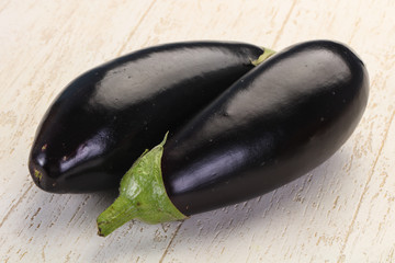 Raw eggplant ready for cooking