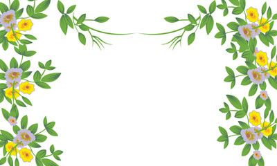 background with green leaves