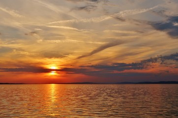 Naklejka premium Sonnenuntergang am Bodensee