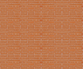Antique wall of bricks on background.