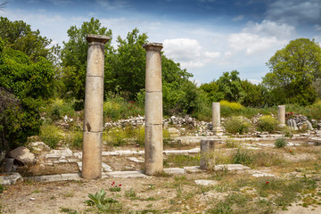 Ancient City of Stratonikeia. Stratonikeia is an ancient city, located inside of the Caria Region. It is now located at today's Eskihisar Village,Mugla Province,Turkey