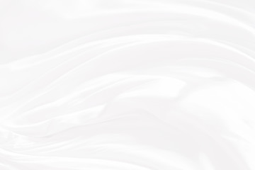 White fabric with soft waves abstract background