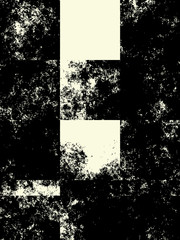 Abstract grunge bitmap background. Monochrome handcrafted vertical composition of irregular graphic elements.