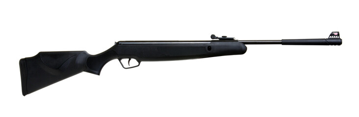 Air rifle isolated on white background.
