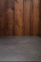 empty wooden table in front, plank board background texture surface