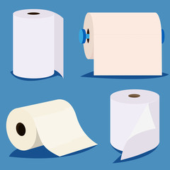Paper towel rolls, different views