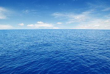 Seascape and  blue sky