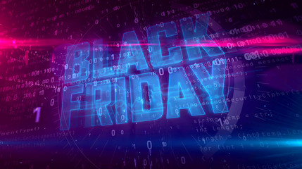 Fototapeta na wymiar Black Friday promotion digital