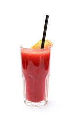 berry smoothie on a white background