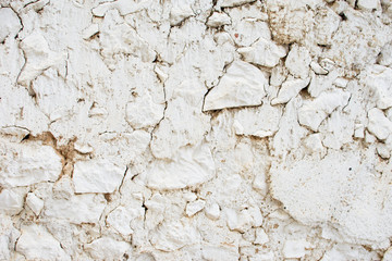 White stone wall.