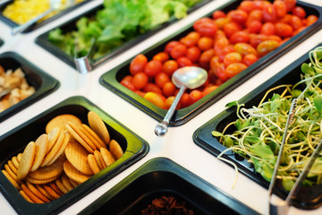 vegetables and fruit on the market