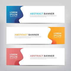 abstract banner template, vector illustration