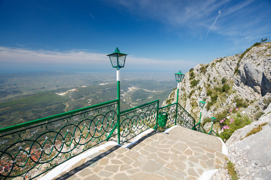 Kuja, Albania. View from the mountain