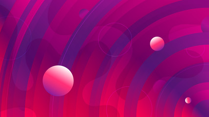 Fun circle liquid color background design. Fluid gradient circled shapes composition. Futuristic design posters. Eps10 vector.