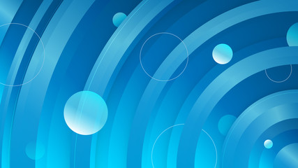 Circle gradient background. Fluid gradient circled shapes composition. Futuristic design posters. Eps10 vector.