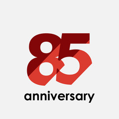 Year Anniversary Elegant for Celebration Vector Template Design Illustration