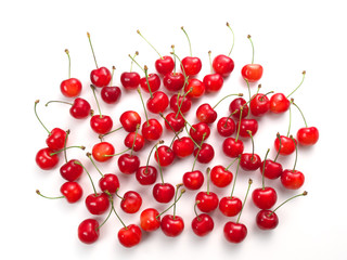 Obraz na płótnie Canvas Sweet red cherries made in Japan