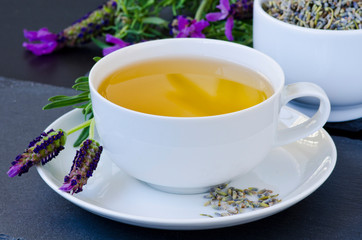 Alternative Medicine. Herbal Therapy. Lavender tea.