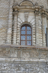 Exterior of the Church of the Sign of the Blessed Virgin. Monument of architecture of the 17-18 centuries. Dubrovitsy, Russia