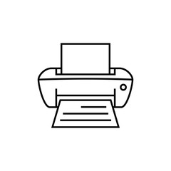 Print Icon Vector Illustration 