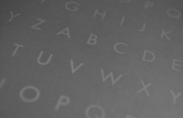 Obraz premium alphabets on black background