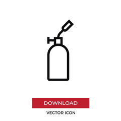Fire extinguisher vector icon in modern style for web site and mobile app