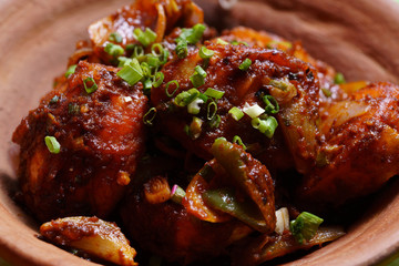 Chilli egg or Spicy cottage cheese, served with capsicum and onion, favourite indian starter menu