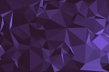 Fototapeta premium Abstract polygonal background. Triangular geometric pattern. Vector illustration.