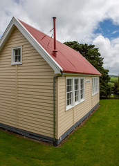 School buidling.Matakohe Kauri Museum New Zealand