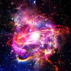 Space Background with Colorful Galaxy Cloud Nebula. The elements of this image furnished by NASA.