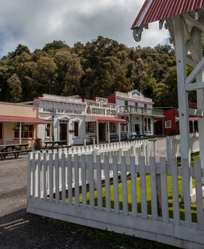 Shanty Town Goldmine Museum. New Zealand. Historic Gold town