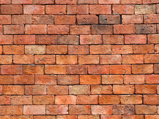 old red brick wall background