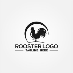 Fototapeta na wymiar Rooster Logo Vector Design Template