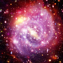 Cosmic galaxy background. Stars and cosmic gas.The elements of this image furnished by NASA.
