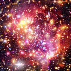 Galaxy, nebula and gas. The elements of this image furnished by NASA.