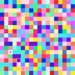 Mosaic of a bright colorful squares 