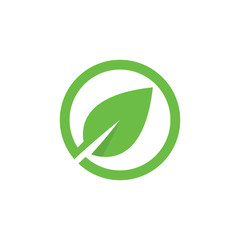 Logos of green leaf ecology nature element vector icon 