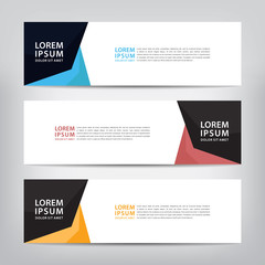 abstract banner template, vector illustration