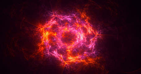 3D rendering abstract round light background