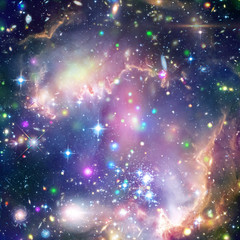 Fototapeta na wymiar Galaxy and light. The elements of this image furnished by NASA.