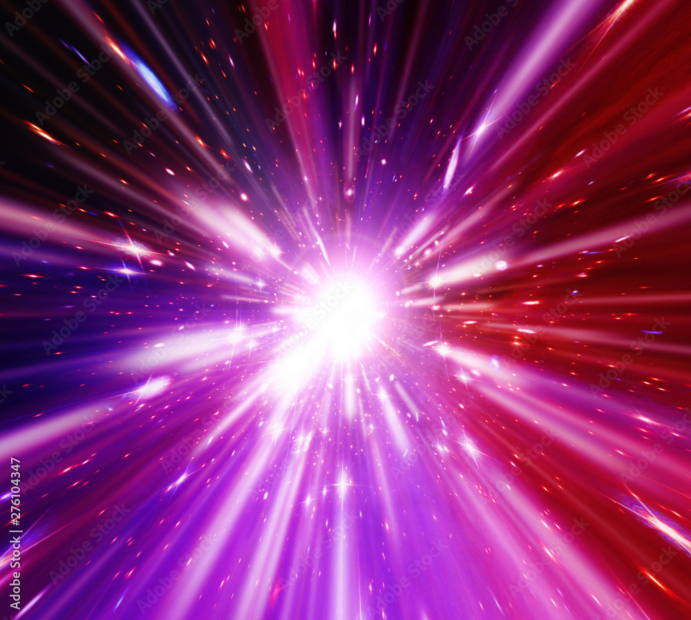 Wall mural vivid colorful background with starburst. abstract radial lines fading into background. the elements