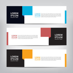 abstract banner template, vector illustration