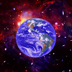 Our unique planet from space. The elements of this image furnished y NASA.