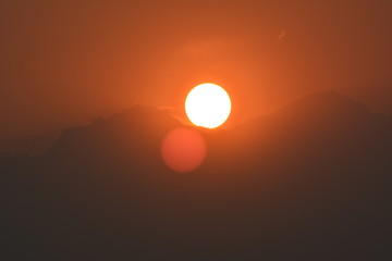 Sunrise at Munsyari, India