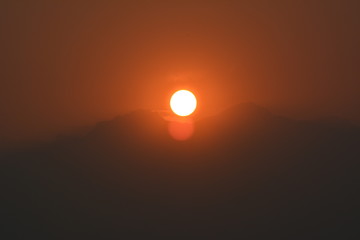 Sunrise at Munsyari, India